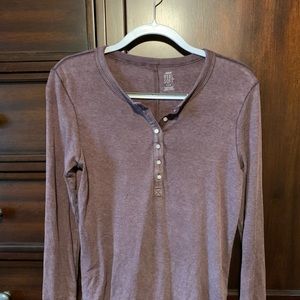 Aerie real soft Henley long sleeve shirt